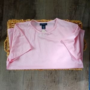 THE LIMITED, Baby Pink Shimmer Short Sleeve Top